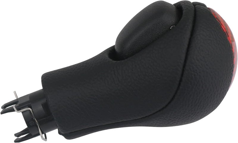 Gear Shift Knob for Automatic Transmission Gear Shifter 34910-JK03A 34910-1LA6C Compatible with Infiniti EX35 FX35 FX50 G25 G35 G37 Q60 QX50 QX56 QX70 Red Carbon Fiber